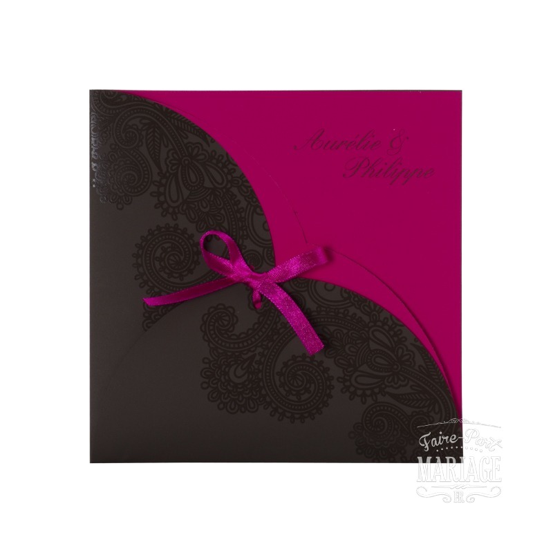 arabesques chocolat et fuschia