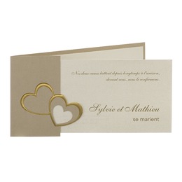 Carte invitation de mariage