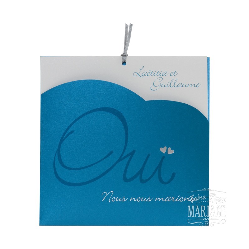 Oui carré turquoise 