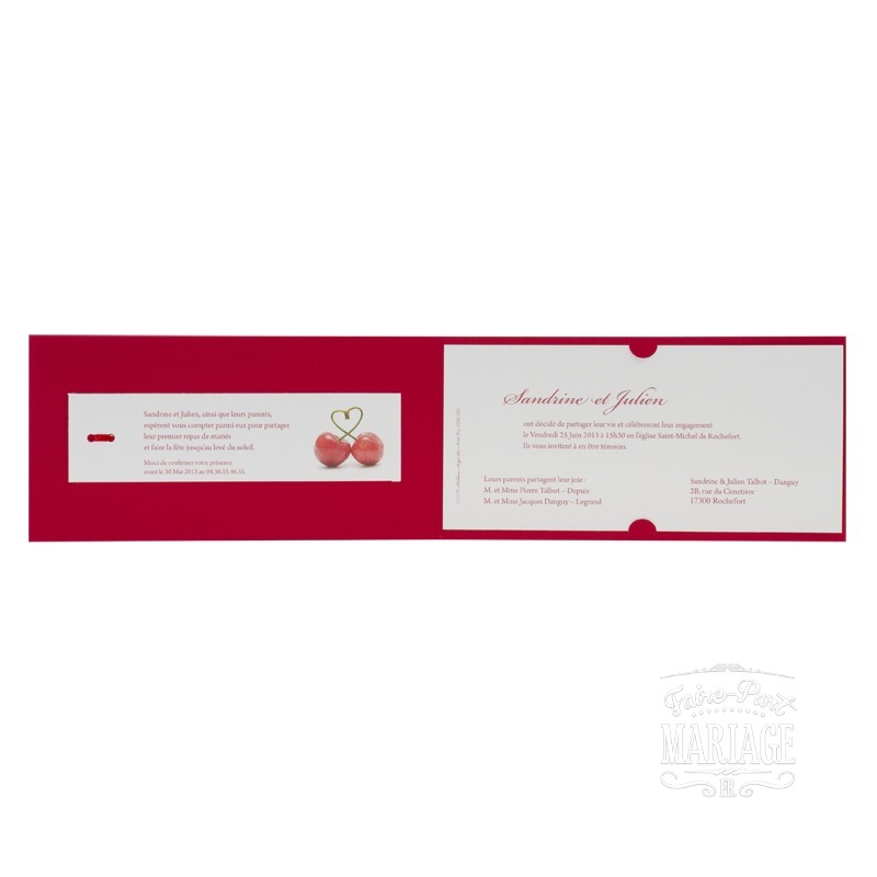 rouge carmin avec cerises