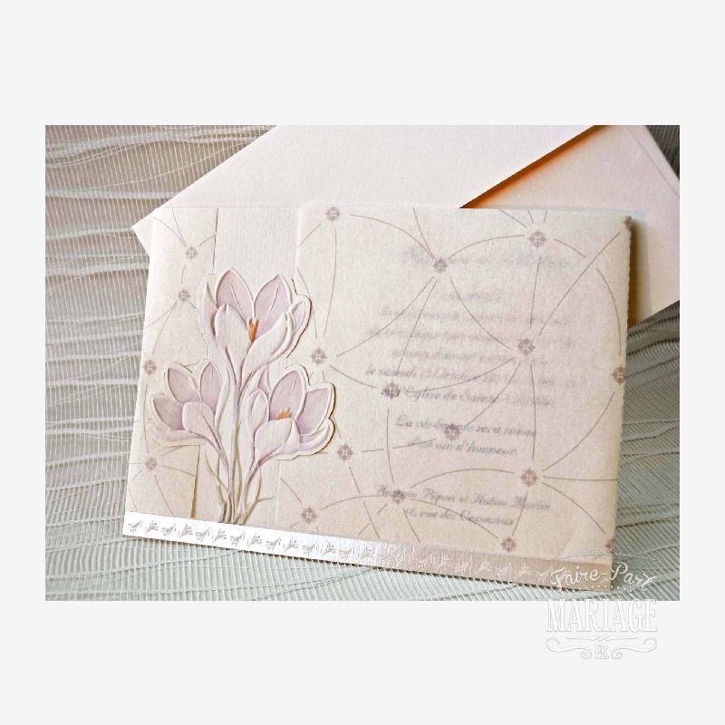 mariage crocus mauve