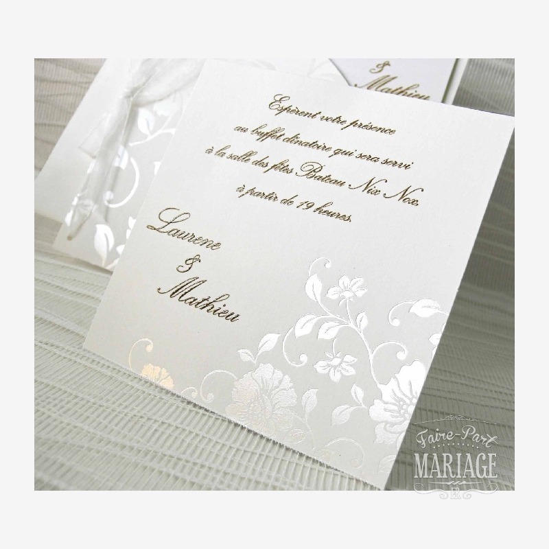 mariage fleurs et rubans