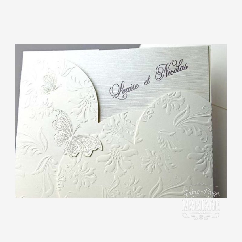 mariage papillons blancs