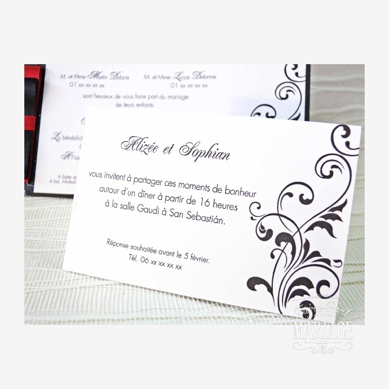 mariage rouge et noir