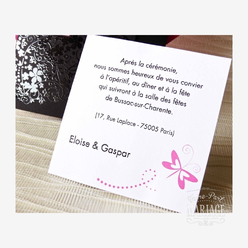 mariage chocolat fuschia