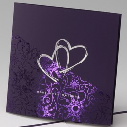 coeurs en violet