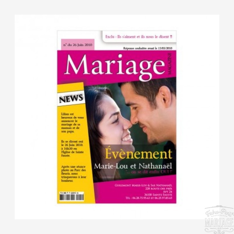 le magazine du mariage