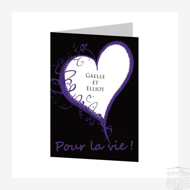 Coeur violet