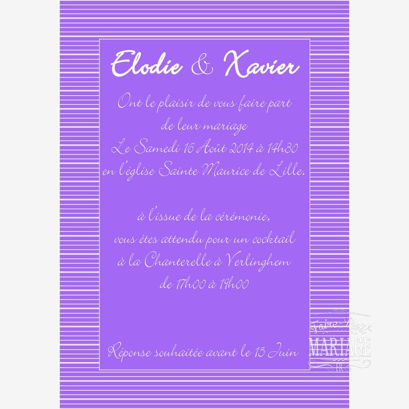 mariage mauve