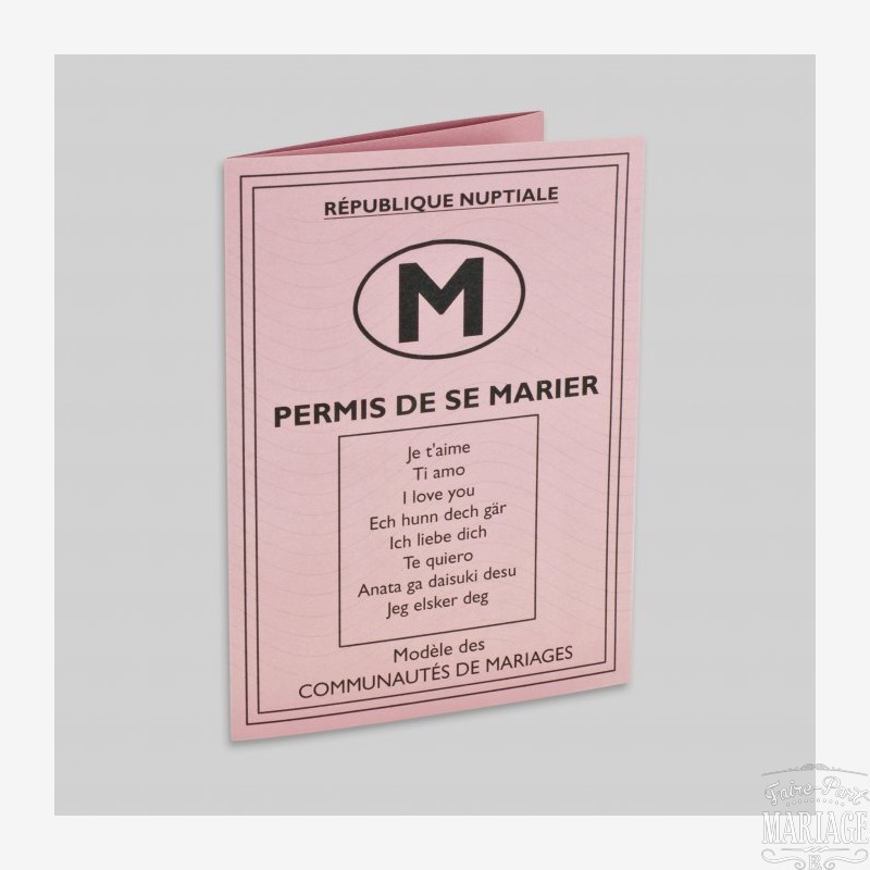 permis de se marier