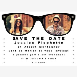 save the date lunettes