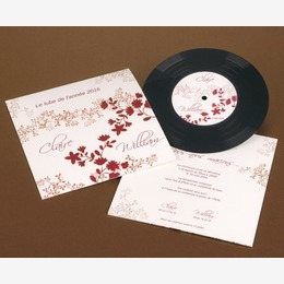 Faire-part mariage vinyl Sylvestre